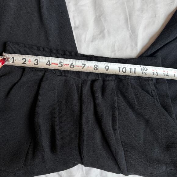 Anrabess Black, Sleeveless, Mockneck Ribbed Sweater, Jogger, Set- L - Picture 7 of 10